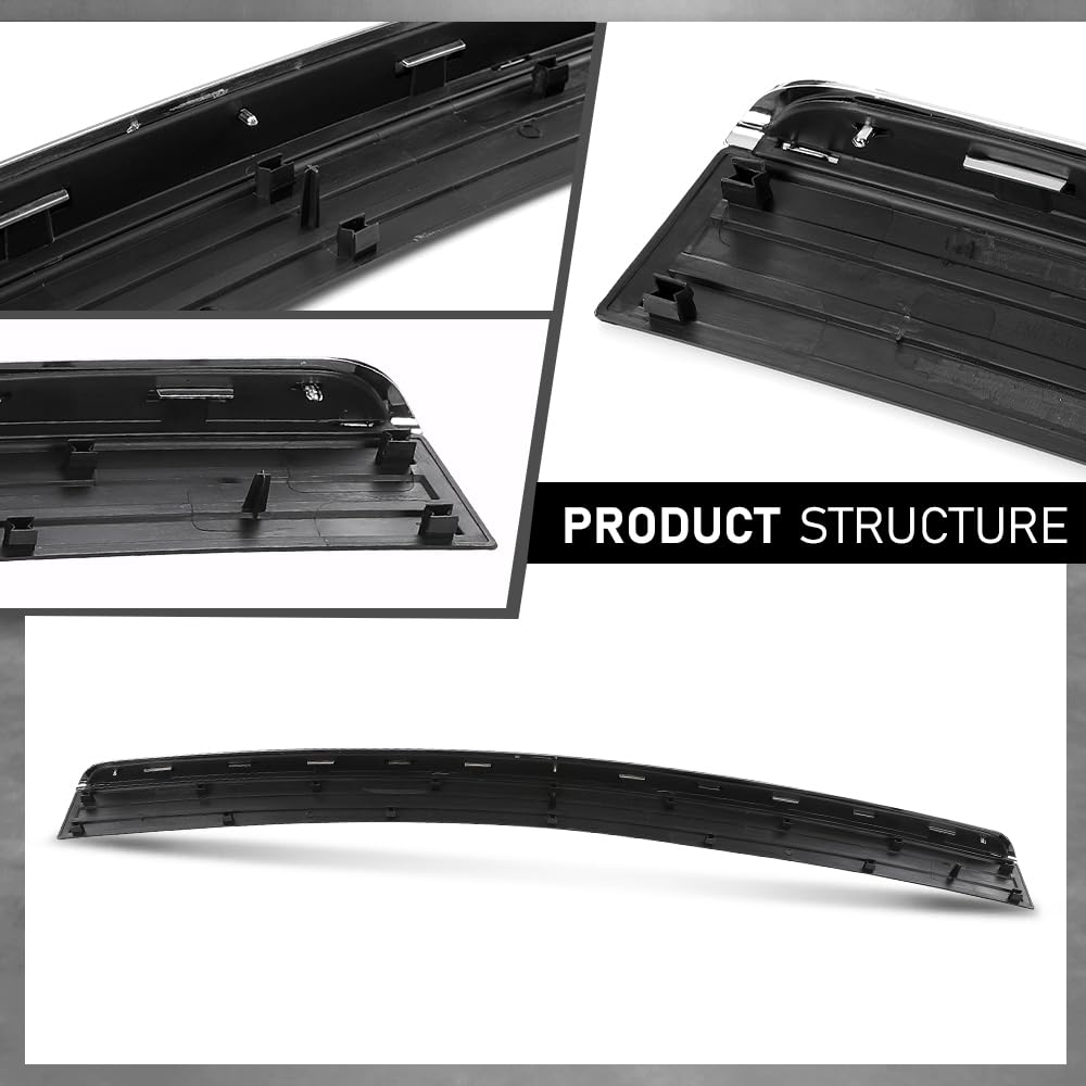 G-PLUS Rear Bumper Face Bar Trim Molding Step Pad Compatible with Jeep Compass 2011-2017,Compatible with Jeep Patriot 2011-2017,Fit for Model With Chrome Trim, Without Black Spear 68091514AA