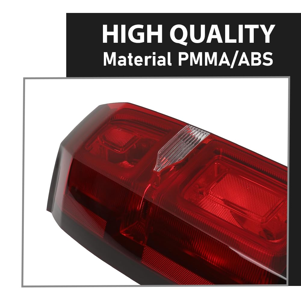 G-PLUS LED Tail Lights Assembly Compatible with Chevy Suburban/Tahoe 2015-2020 Left & Right Rear Brake Lamps, Luces Traseras 84467058, Red Lens