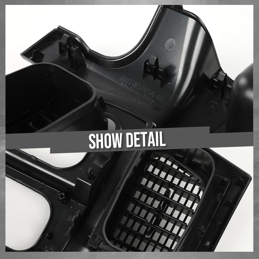 G-PLUS Center Dash Radio Bezel Trim Panel w/Storage Compatible with Dodge Ram 1500 2002-2005/ Fits Dodge Ram 2500 3500 2003-2005 Accessories Black Radio Frame