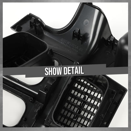 G-PLUS Center Dash Radio Bezel Trim Panel w/Storage Compatible with Dodge Ram 1500 2002-2005/ Fits Dodge Ram 2500 3500 2003-2005 Accessories Black Radio Frame