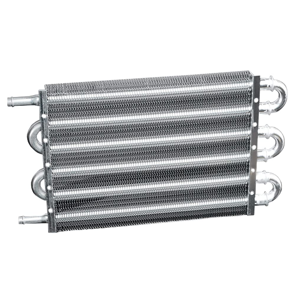 G-PLUS 6 Row AN6 Aluminum Engine Transmission Racing Oil Cooler with Mounting Kit Silver, Compatible with Universal Car Truck Trans Full