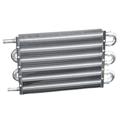 G-PLUS 6 Row AN6 Aluminum Engine Transmission Racing Oil Cooler with Mounting Kit Silver, Compatible with Universal Car Truck Trans Full