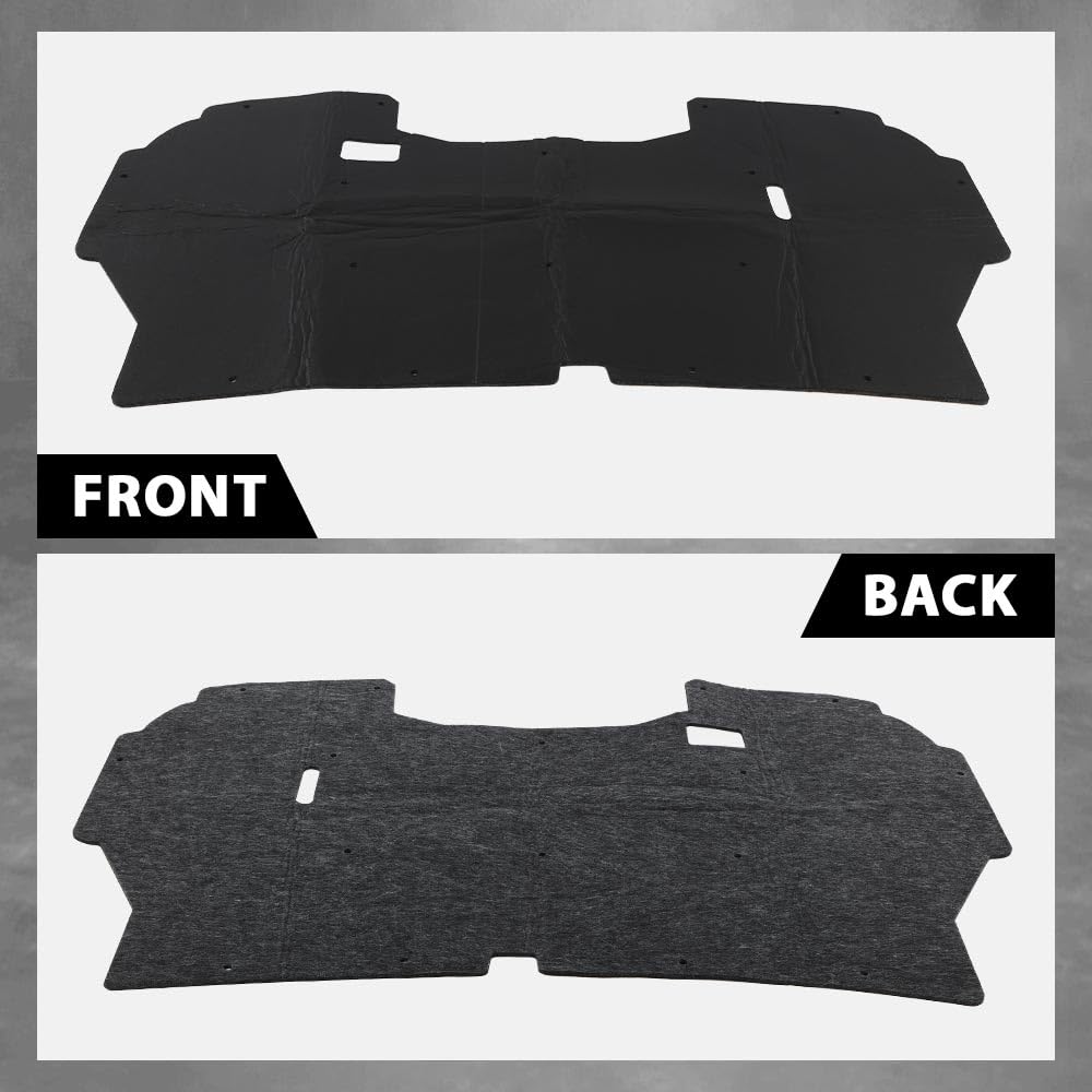 G-PLUS Hood Insulation Pad Truck Under w/Clips Compatible with Ford F150 1992-1996/Fit Ford F250 F350 1992-1997
