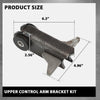 G-PLUS Front Passenger Axle Upper Control Arm Bracket Kit Compatible with Jeep TJ LJ MJ XJ ZJ 1984-2006 Black