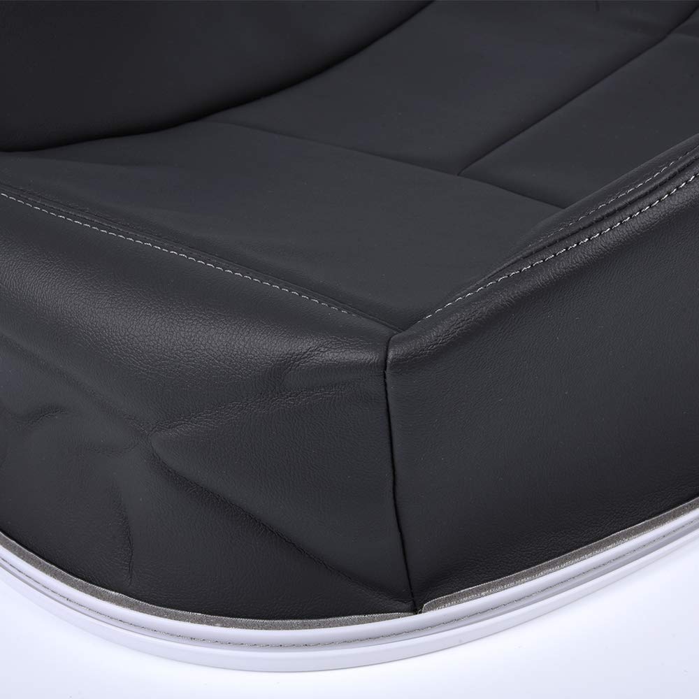 G-PLUS Replacement for Chevy Silverado 1500HD 2500HD 2003-2006/2007 Classic Leather Seat Cover Replacment Left Driver Side Bottom Dark Gray