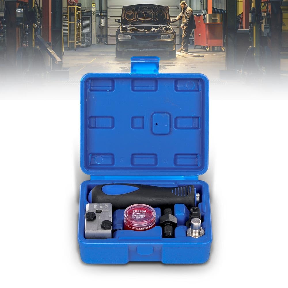 G-PLUS Double Flare Adapter Brake Pipe Flaring Tool Kit 3/16 Inch Brake Line Flare Tool Automotive Repair Set Black