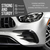 G-PLUS Bumper Face Bar Trim Molding Step Pad Front Driver Left Side Compatible with Benz E350 / E450 4Matic Sedan 2021-2022 2138856306, MB1046183 Black