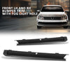 G-PLIS Bumper Trim w/Fog Light Hole Front LH and RH Compatible with Volkswagen Jetta Wolfsburg Edition 2015-2018 5C6807234A9B9, 5C6807233A9B9, VW1039137, VW1038137 Black