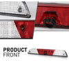 G-PLUS LED 3rd Third Brake Light w/Camera Tow Vision High Mount Fit Ford F250 F350 Super Duty 2017-2022 High Mount Stop Lamp, Red & Clear Lens Chrome Housing