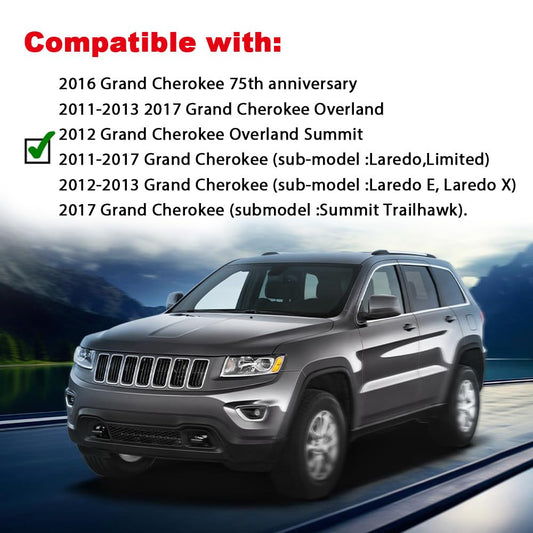 G-PLUS Front Left Fender Flare Fender Trim Compatible with Jeep Grand Cherokee 2011-2016 Wheel Opening Molding Arch Trim Black