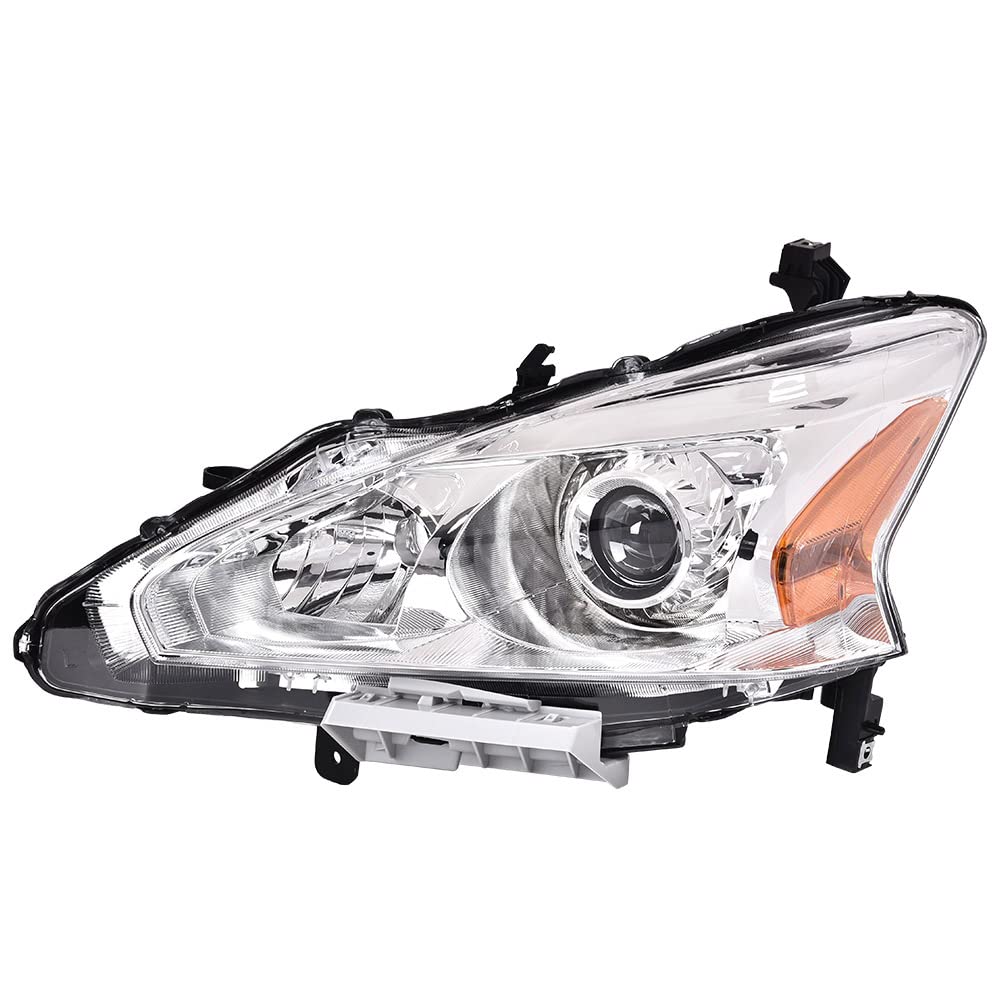 G-PLUS Headlights Compatible With 2013 2014 2015 Nissan Altima 4-Door Sedan Factory Style Automotive Halogen Model Headlamps,Black Driver Side(Left),faros delanteros