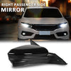 G-PLUS Power Heated View Camera Side Mirror w/ 11-Pin Right Passenger Side Compatible with Honda Civic Sedan 2016-2020 Manual Folding 76201TBAA11ZF 76208TBCA02ZA Glossy Black