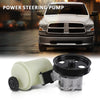 G-PLUS Power Steering Pump w/Reservoir Compatible with Dodge Ram 1500 2009-2010 w/Pulley & Reservoir 55398903AD, 55398903AE, 55398904AD, 55398904AE