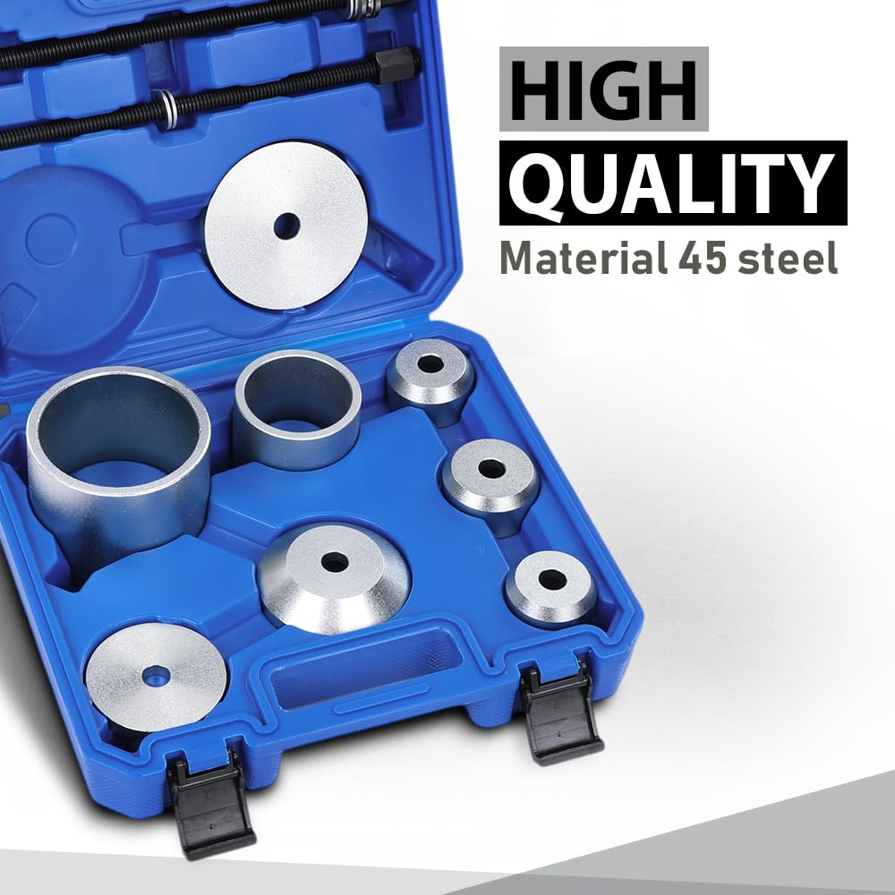 G-PLUS Bushing Press Kit Compatible with VW Audi Not Universal 45 Steel Silver