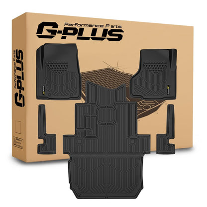 G-PLUS TPE Floor Mats Fit Freightliner Cascadia Models 2008-2018 Excludes New Cascadia Body Style 1st Row Truck Accessories Cargo Liners All Weather Protection 5PCS Black Alfombras para Carro