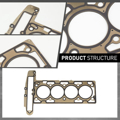 G-PLUS Head Gasket Set Compatible with Buick Allure Lacrosse Regal Verano 2.4L 2010-2017,Fit Chevy Captiva Sport Equinox Impala Malibu Orlando Terrain 2.4L 2010-2017 HS26517PT, HS54874