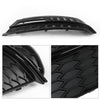 G-PLUS Black Front Bumper Fog Light Grilles Covers Driver and Passenger Side Fit Audi A5 S-Line S5 2013-2016 /Only Fit S-Line S5 Bumper Models/Not Fit For A5 Basic Version 8T0807681K 8T0807682K