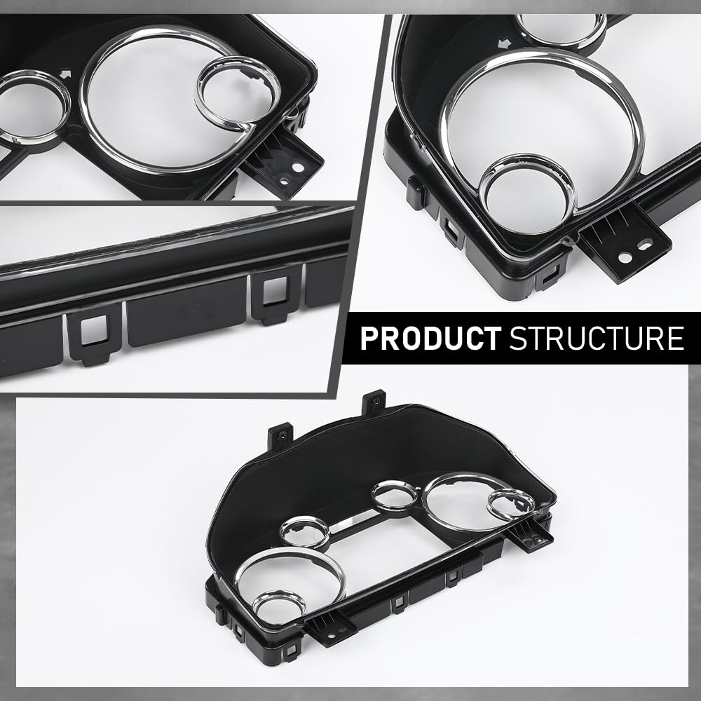 G-PLUS Dashboard Gauge Cluster Speedometer Lens Compatible with Dodge Ram 1500 2500 2013-2018 68205928AA