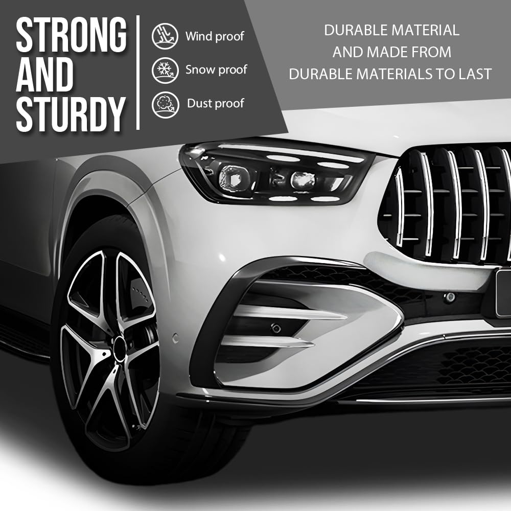 G-PLUS Front Bumper Outer Molding Trim Compatible with BenzGLE450 4Matic 3.0L L6 - Electric/Gas 2020-2025 1678858403, 1678858303 Silver