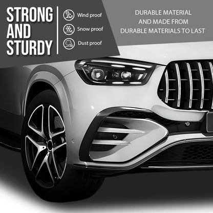 G-PLUS Front Bumper Outer Molding Trim Compatible with BenzGLE450 4Matic 3.0L L6 - Electric/Gas 2020-2025 1678858403, 1678858303 Silver