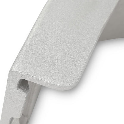G-PLUS Silver Pontoon Boat Aluminum Corner Cap F-22 C-shaped 1-1/2 Inch 3-1/4 Inch Corner Cap Bracket