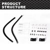 G-PLUS Hood Deflector Compatible with Ford F250 F350 F450 F550 Super Duty 2017 2018 2019, Bug Shield Guard Bonnet Protector, Black