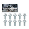 G-PLUS 10 Bolt Rear End Cover Bolts Differential Compatible with Chevy Pontiac Oldsmobile and GMC Sliver