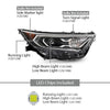 G-PLUS LED Headlights Assembly Front Headlamp Right Compatible with Toyota RAV4 XLE Hybrid XSE/Limited 2019-2022 81110-0R162 Bumper Headlamps,faros delanteros