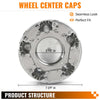 G-PLUS 7" Chrome Wheel Center Hub Caps Rim Covers Replacement 5 Lug Nut Hubcap Compatible with Ford F150 Expedition 1997-2003