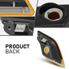 G-PLUS Front Left Side Marker Light Turn Signal Light, Compatible with Benz C230 C250 C300 C350 C63 2008-2014, Driver Side, Yellow Lens, 2048200121