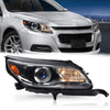 G-PLUS Headlight Assembly Compatible with Chevy Malibu Limited 2013 2014 2015 2016 Right Passenger Headlamps HID Xenon Lamp w/o D3S HID Bulb Clear Lens Black Housing,faros delanteros