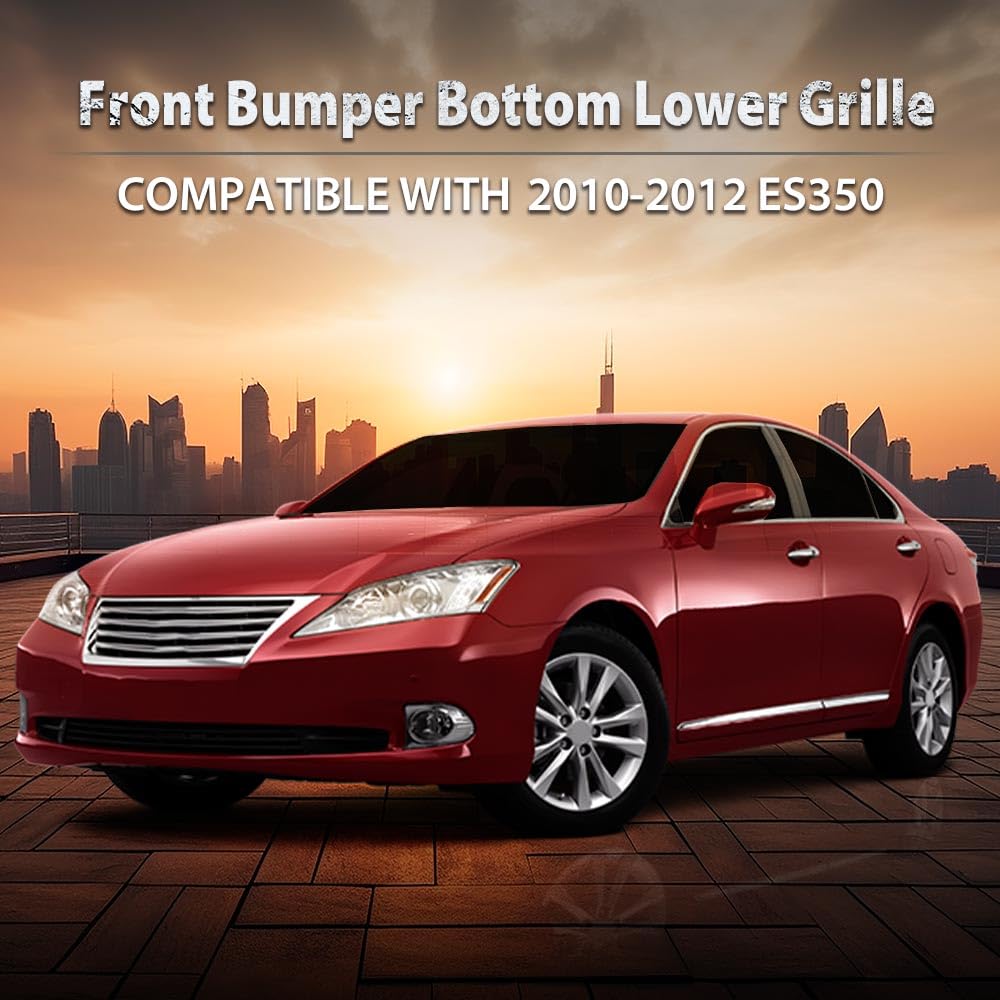 G-PLUS Front Bumper Bottom Lower Grille Compatible with ES350 2010-2012 5311333010 LX1036104