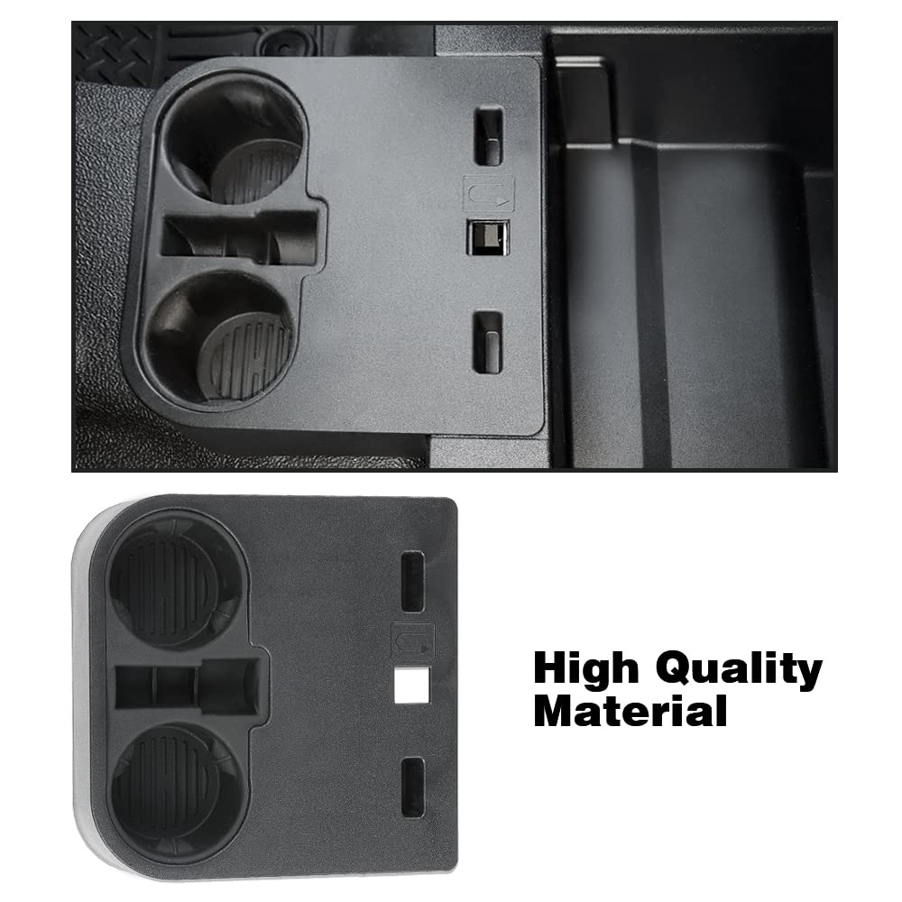 G-PLUS Center Cup Holder Under Front Seat Bottom Compatible with Ford F150 2015-2022 /Fit F250 F350 F450 F550 Super Duty 2017-2022 HC3C 1A096-MB