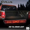 G-PLUS LED 3rd Third Center High Mount X Stop Light Lamp Compatible with 2004-2012 Chevy Colorado/GMC Canyon 2006-2008 Isuzu I-Series 3D LED Bar Tail Brake Light 15286505