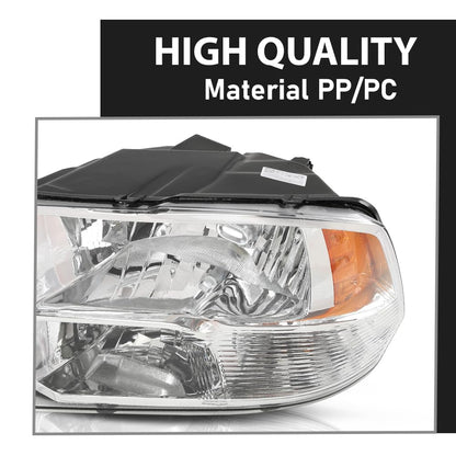 G-PLUS Headlight Assembly Front Headlamp Left Driver with Bulbs Fit Dodge Ram 1500 2500 3500 2009-2018 Factory Bumper Headlamps,faros delanteros