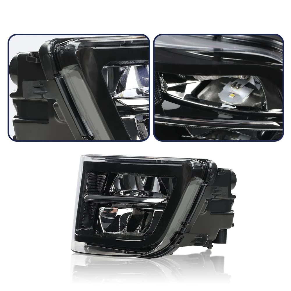 G-PLUS 2x Front Bumper Fog Lights Compatible with BMW 7er Facelift F01 / F02 LCI (ab Baujahr 07/2012) 63177311287, 63177311288 Fog Lamp Accessories neblineros para autos delantero faros antiniebla