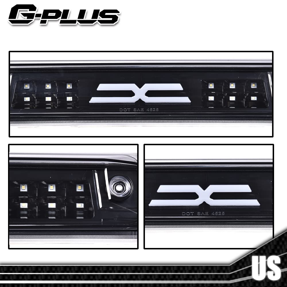 G-PLUS LED 3rd Third X Brake Light Rear Brake Stop Tail Light Compatible with 2015-2018 Colorado/Canyon GM25971002 52019397 High Mount Stop Light Third Tail Light
