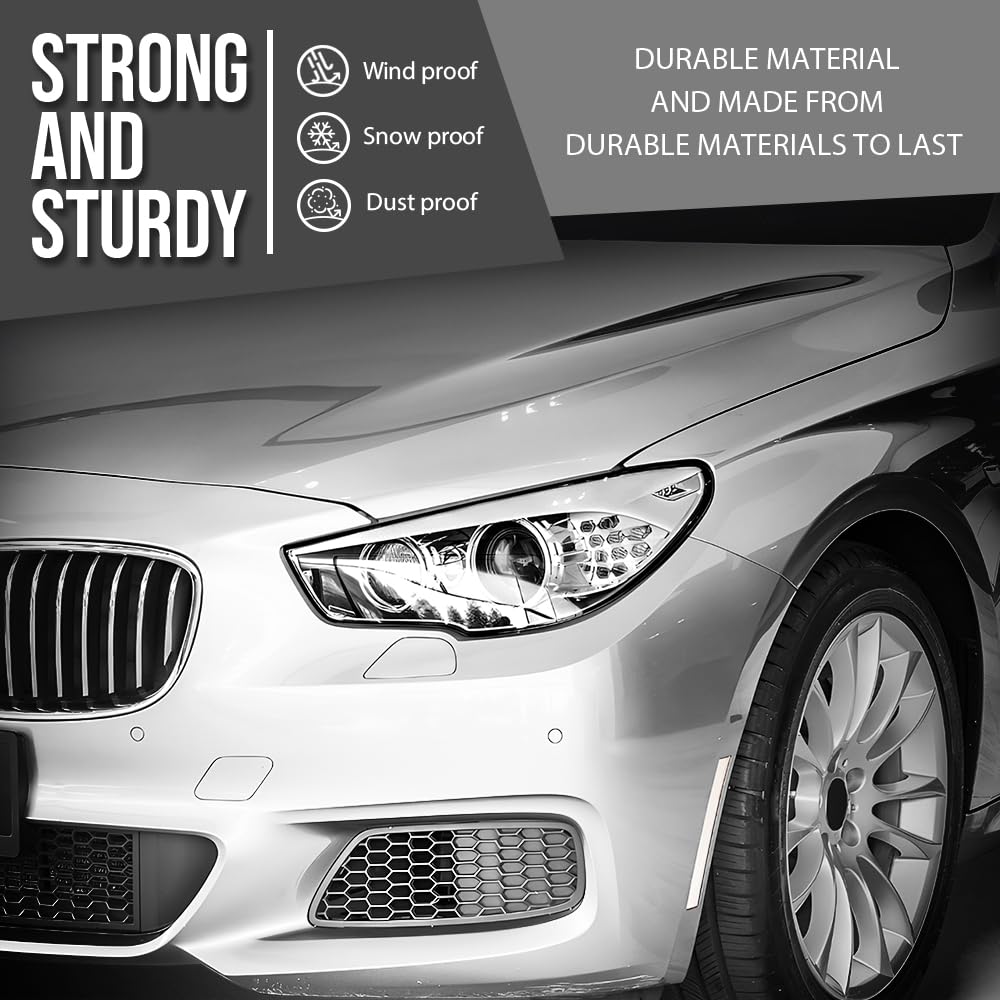 G-PLUS Headlight Lens Cover Compatible with BMW 5-Series GT F07 2010-2017 Left & Right Pair Front Headlamp Lens Cover Clear