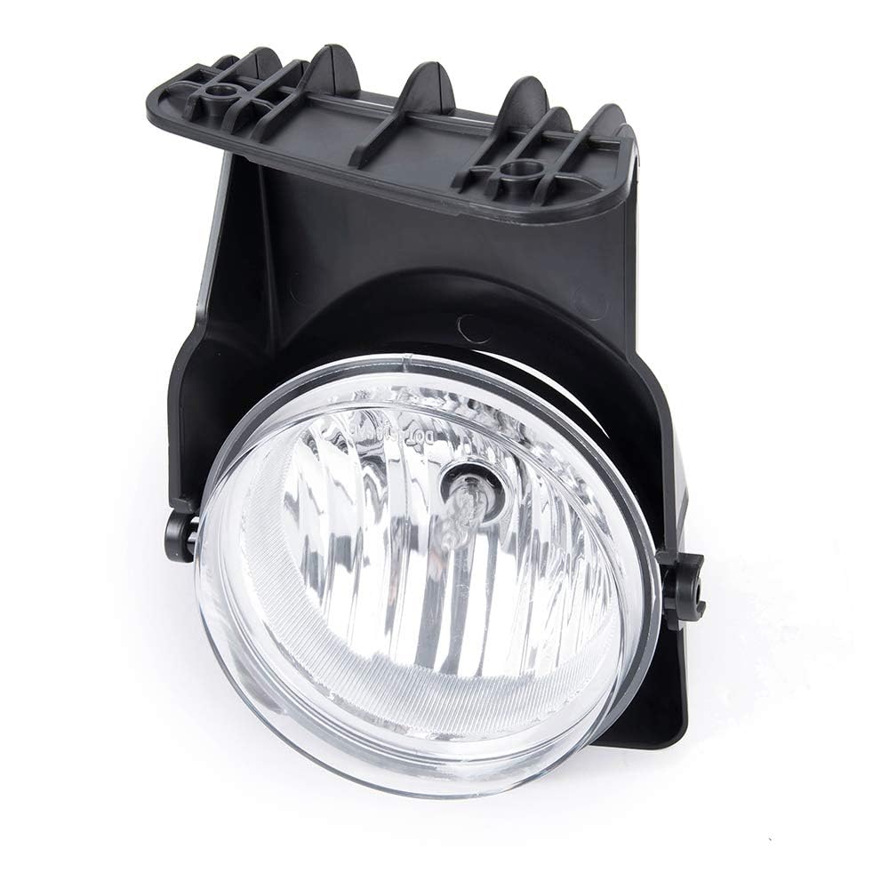 G-PLUS Bumper Fog Lights Compatible With GMC Sierra 1500 2500 3500 2003-2006 Pickup Clear Driving Fog Lamps W/o Wiring Kit Left+Right Side