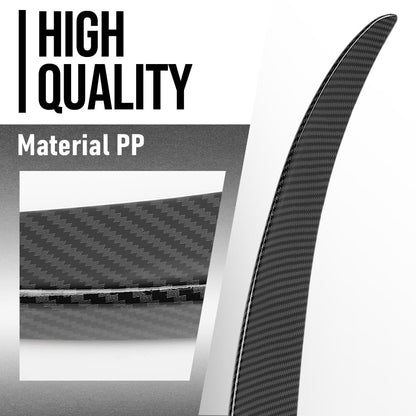 G-PLUS Rear Trunk Spoiler Wing Compatible with BMW 5 Series F10 & M5 2011 2012 2013 2014 2015 2016 Rear Spoiler Carbon Fiber Black