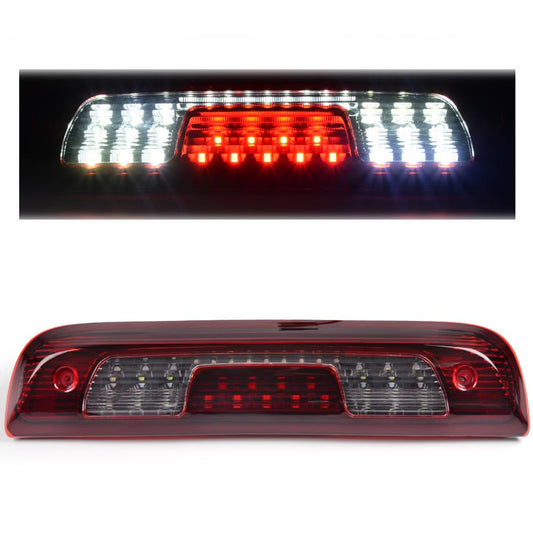 G-PLUS LED 3rd Brake Lights, Compatible with Chevy Silverado/GMC Sierra 1500 2500HD SILVERADO 3500/3500HD 2014-2018 Third Brake Light Cargo Lamps Black Housing Red & White Lens