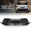 G-PLUS Front Lower Bumper Grille Grill, Compatible with Toyota Sienna LE 2021-2023, W/o Parking Sensor Hole, 5310208040, TO1036239