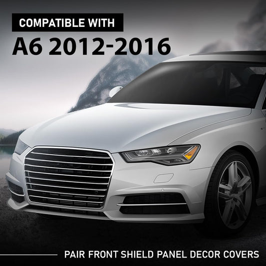 G-PLUS Pair Front Underbody Splash Shield Panel Decor Covers, Compatible with Audi A6 A6 Quattro A7 S6 2012-2016, 4G0825202A,4G0825201B
