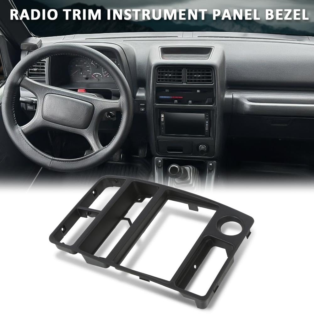 G-PLUS Dash Radio AC Bezel Panel Trim, Compatible with Geo Tracker/Suzuki Sidekick 1992 1993 1994 1995 Black Dash Panel