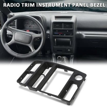 G-PLUS Dash Radio AC Bezel Panel Trim, Compatible with Geo Tracker/Suzuki Sidekick 1992 1993 1994 1995 Black Dash Panel