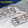 G-PLUS Front Grille Compatible with 1992-1996 Bronco/1992-1997 Ford F150 F250 F350 Chrom Plastic Truck Replacement