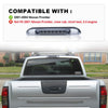G-PLUS Third 3rd Brake Cargo Light Compatible With 2001-2004 Nissan Frontier Pickup Rear Roof Center High Mount Tail Lamps Replacement Black Housing Clear Lens