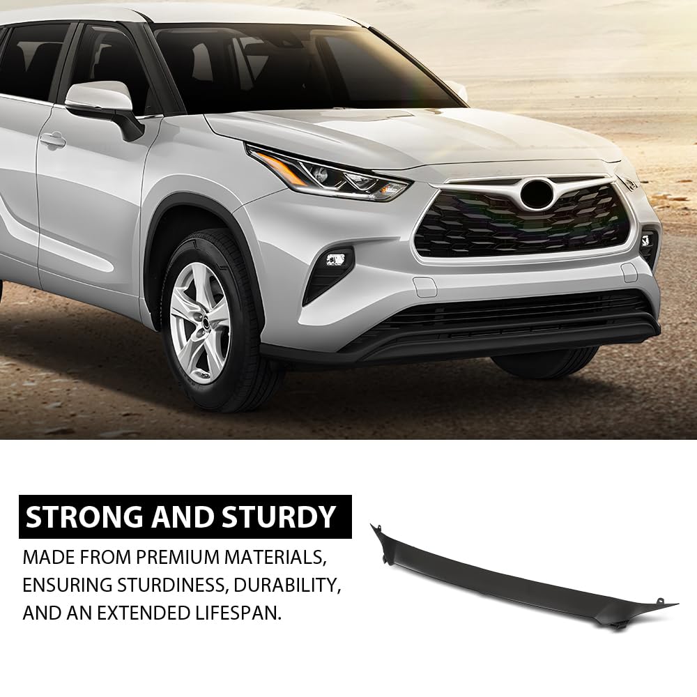 G-PLUS Replacement Grille Cover Front Bumper Grille Trim Molding Compatible with Toyota Highlander 2020-2023 TO1217102, 527110E900