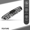 G-PLUS Front Upper Grille Black W/Chrome Trim Compatible with Subaru Outback 2020-2022 J1010AN010