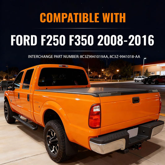 G-PLUS Flex Step Tailgate Molding Trim Cap Compatible with 2010-2016 Ford F250 F350 F450 F550 Super Duty 8C3Z9941018AA & 8C3Z9941019AA (Tan)